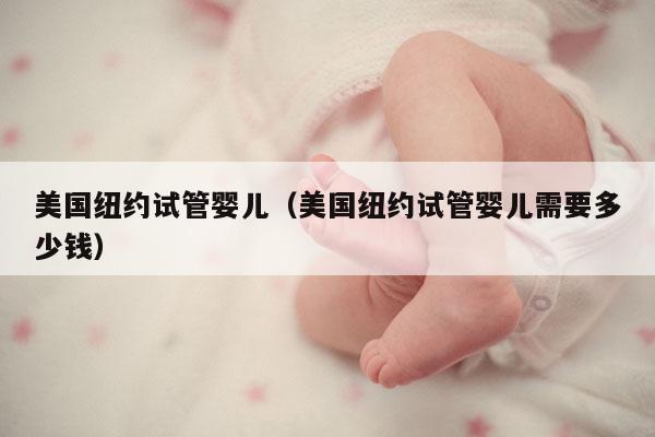 美国纽约试管婴儿（美国纽约试管婴儿需要多少钱）