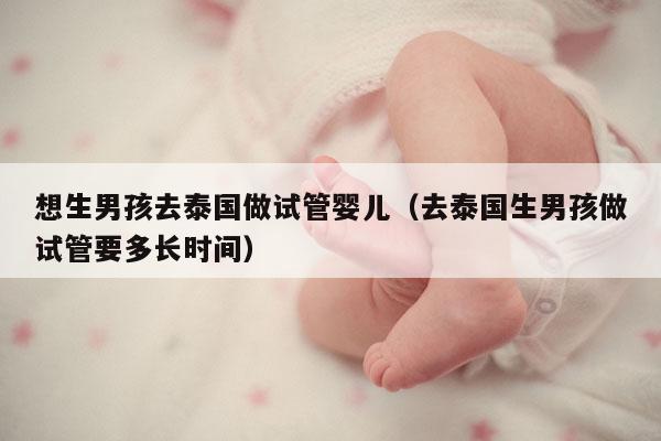 想生NH去泰国做试管婴儿（去泰国生NH做试管要多长时间）