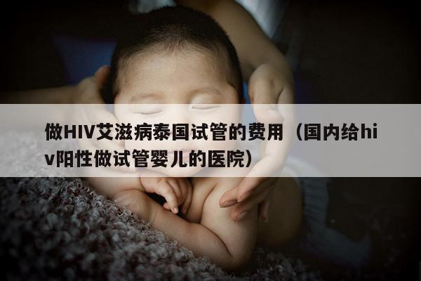 做HIV艾滋病泰国试管的费用（国内给hiv阳性做试管婴儿的医院）