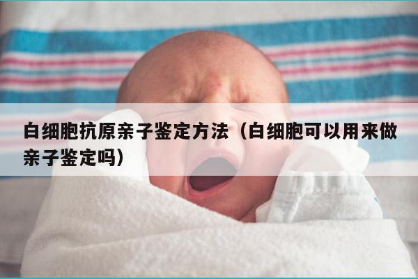 白细胞抗原亲子鉴定方法（白细胞可以用来做亲子鉴定吗）