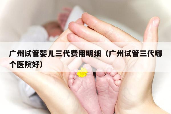 广州试管婴儿三代费用明细（广州试管三代哪个医院好）